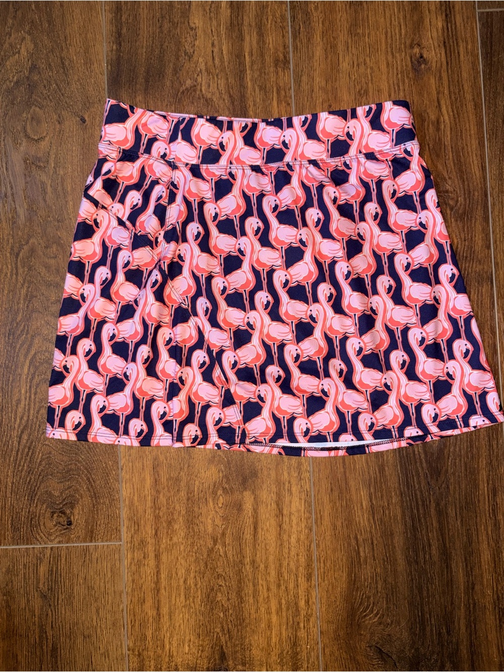 Crown & Ivy Sport Pink Flamingo Print Athletic Skort Size Small